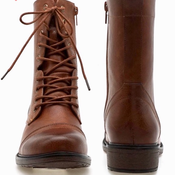 COMBAT MOTO BOOT - TAN - Picture 6 of 8